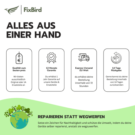 FixBird Europe Vorteile
