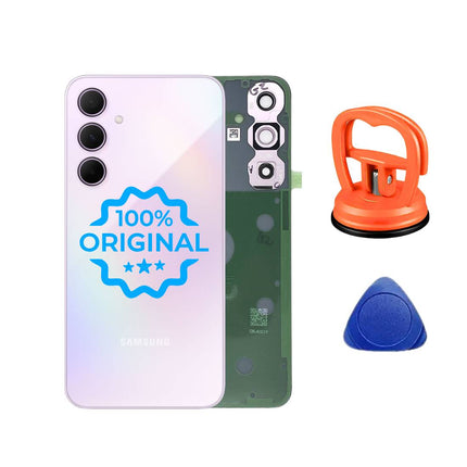 Samsung Galaxy A35 5G Original Backcover akkudeckel rueckseite lila
