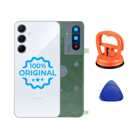 Samsung Galaxy A55 5G Original Backcover akkudeckel rueckglas icleblue blau