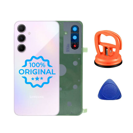 Samsung Galaxy A55 5G Original Backcover akkudeckel rueckglas awesome lila lilac