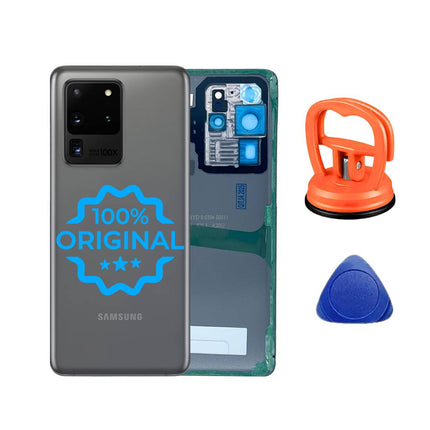 Samsung Galaxy S20 Ultra Original Akkudeckel Rueckglas Backcover grey