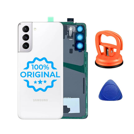 Samsung Galaxy S21 5G Original Backcover rueckglas akkudeckel weiss