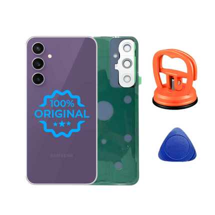 Samsung Galaxy S23 FE 5G Original Akkudeckel backcover rueckglas purple