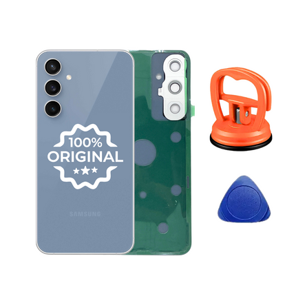 Samsung Galaxy S23 FE 5G Original Akkudeckel backcover rueckglas blau