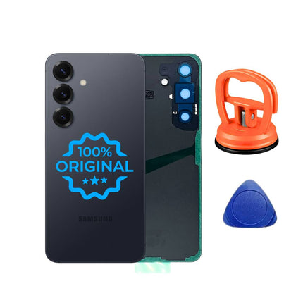 Samsung Galaxy S25 original Akkudeckel Backcoover rueckglas blueblack